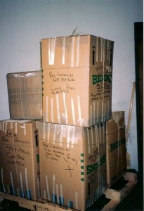 1987-1995 Supplies Collected & Shipped to CW